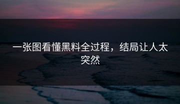 一张图看懂黑料全过程，结局让人太突然